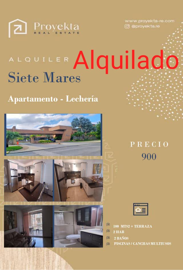 SIETE MARES YACHT CLUB, Apartamento en Alquiler, Lechería